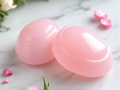 Set Gua Sha in quarzo rosa